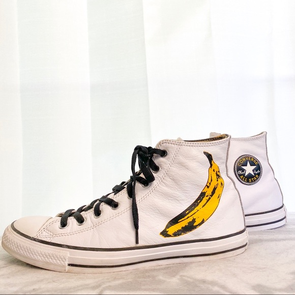 Converse Other - Converse Andy Warhol Men’s Banana Hi-Top Size 10